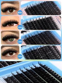 CMAYOME 720/666/648 Lông mi giả một gốc, Bộ lông mi giả dung tích lớn, 0,07D, 10D + 20D + 30D + 40D + 50D + 60D + 80D + 100D + 120D + 150D, 8 - 16 mm, Lông mi giả nhân tạo mềm mại và tự nhiên. Bộ lông mi 3D chân thực, Bộ lông mi đẹp đơn lẻ, Lông mi giả dạng chùm, Lông mi giả mềm mại. - C - Xem 9