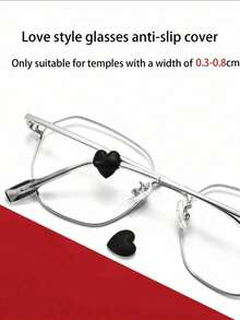 Gọng kính chống trượt hình trái tim bằng silicon, gọng kính silicon mềm có móc tai, unisex, phụ kiện kính mắt làm quà tặng cho bạn bè, quà tặng ngày Valentine cho người yêu. - Nhiều màu - Xem 4