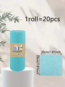 1卷可重复使用的撕取式清洁布，超细纤维清洁湿巾，洗碗布，可水洗且节省空间的设计 - 兼容纸巾架，适用于厨房、浴室、洗碗、多用途，是家庭、办公室和餐厅使用的理想选择 - 是纸巾、洗碗布、可重复使用的纸巾、清洁抹布、清洁用品的经济替代品。