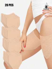 10/20片装无纺布V型大腿防摩擦贴隐形无缝防摩擦紧身裤大腿贴