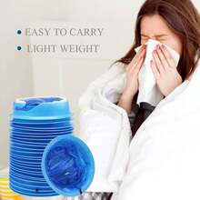 5-20个彩色一次性呕吐袋，1000毫升防漏呕吐袋，便携式呕吐袋，适用于女性旅行晕车、出租车晕机、汽车晕车、医院学校等场合。 - 彩色 - 查看 7