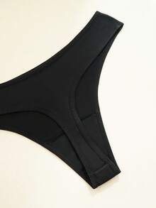 7 piezas/paquete Tanga de algodón de cintura baja sexy, ropa interior femenina transpirable y suave, adecuada para uso diario, lencería y ropa de dormir para mujeres