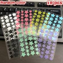 280pcs/28pcs Cute Pastel Color Star Stickers, Colorful, Star Stickers, Protect And Repair, Cover Acne Marks, Perfect For Daily Decoration, Party Decoration, Photography Props - Multicolor - View 14
