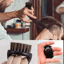 1pc Round Mustache Brush, Hair Salon Cleaning Brush