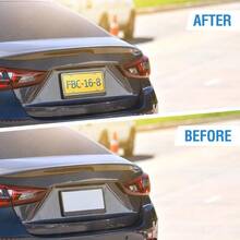 Juego de 2 fundas transparentes para matrícula irrompible protector de matrícula plano transparente para matrícula con tornillos - 2 - Ver 3