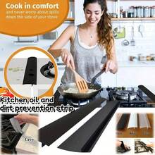 1pc/2pcs Silicone Stove Gap Filler, Kitchen Anti-Oil And Anti-Pollution Strip, Silicone Sealing Strip, Gas Stove Mat Set, Gas Stove Mat, Sealing Strip, Gap Filler, Stove Gap Cover, Kitchen Oil-Proof Sealing Strip, Silicone Gap Sealing Strip - Home & Living, Kitchen & Dining, Kitchen Tools & Gadgets, Surface Protection Tools, Surface Protection Pads, Protective Strips. Kitchen Supplies, Tools & Home Improvement, Gifts For Family And Friends, Holiday Gifts, New Year Gifts
