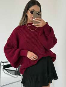 Women's Modal Knit, Modal Knit Blouse, Modal Knit Sweater, Summer Modal Knit, Autumn/Winter Modal Knit, Long-Sleeved Modal Knit, Lightweight Modal Knit, Comfy Modal Knit, Women's Fashion, Elegant And Comfortable Look, Versatile Piece, Chic Basic, Versatile Clothing, Minimalist Style, High Quality, Soft Fabric, Timeless Piece, Comfortable Knit, Soft And Lightweight Fabric, Non-Itchy Knit, Stylish Knit, Look With Knit, Knit For Work, Elegant Knit, Mid-Season Knit, Knit For Cool Days, Lightweight Knit For Summer. - 紫紅色 - 查看 7