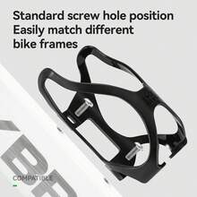 ROCKBROS 1pc PC Enclosed Plastic Water Bottle Cage - Lightweight & Practical, Rounded Edge Design Prevents Frame Scratching, No Cycling Burden - Multicolor - View 5