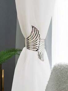 1pc Wing-Shaped Curtain Clip, Simple Metal Curtain Clamp, Curtain Accessory - Multicolor - View 5