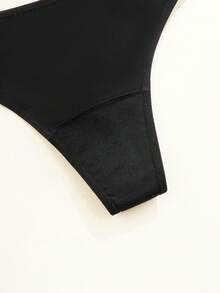 7 piezas/paquete Tanga de algodón de cintura baja sexy, ropa interior femenina transpirable y suave, adecuada para uso diario, lencería y ropa de dormir para mujeres