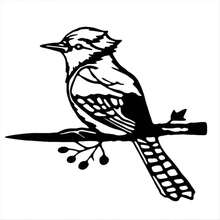 Metal Bird Garden Decor - Bird Plaques Outdoor Art, Patio & Backyard Decorations - Garden Gifts For Women - Multicolor - View 1