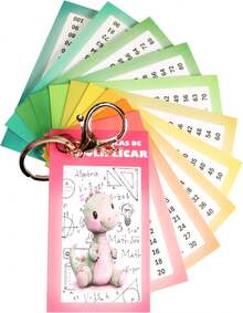 Tablas Multiplicar Llavero Didactico Indispensable Cute Dino Pink - 1 - Ver 1
