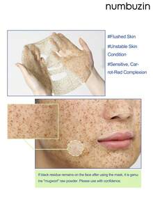 numbuzin 4片装清凉舒缓面膜，瞬间清爽，蕴含茶树提取物和佛手柑叶提取物，保湿滋养，舒缓缓解肌肤刺激，韩国护肤品，（5片/盒） - #4 - 查看 2