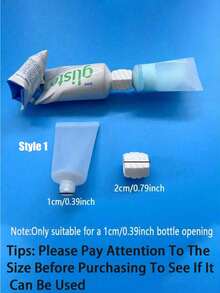 10毫升旅行装+瓶适配器，旅行洗漱套装，塑料牙膏管和洗面奶适配器，带可重复灌装瓶，方便牙膏和洗面奶补充装，化妆品软管瓶，洗面奶凝胶管，牙膏分配器工具套装，家居装饰，旅行套装，圣诞礼物，感恩节礼物，斋月礼物