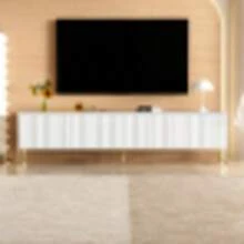 Television Stands & Entertainment Centers - White 1 - View 2