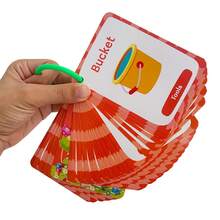 50 Peças Cartões de Vocabulário Itens da Vida Diária Objetos Domésticos Materiais de Aprendizado de Palavras Recursos Didáticos de ESL Brinquedos de Terapia da Fala Suprimentos para Sala de Aula de Jardim de Infância - Multicolorido - Visão 8