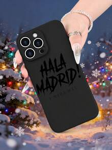 Funda de  con diseño "Hala Madrid Y Nada Más" para fans del fútbol, material suave y protector, ideal para uso diario Cubierta de teléfono de colores mixtos con estampado completo para 17 PRO MAX/17 AIR/15 ProMax/16 PROMAX/Galaxy S22/S23/S24/S23 Plus/S24 Ultra/S25/A15/A33/A23, cubierta de Halloween, estética de cubiertas, cubierta 2D plana, cubierta vintage, cubierta de collage, cubierta de moda, cubierta con flores, cubierta cool, cubierta adorable, diseño de impresión UV, seguidores de , amantes de la moda - Color mixto 1 - Ver 2
