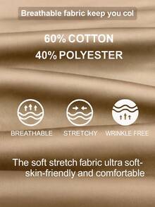 3 Pack Men's Classic-Fit Casual Stretch Cotton Chino Pants - KHAKI/BLACK/BROWN - View 2