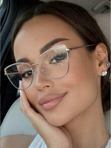 Women's Fashionable Versatile Everyday Wear Glasses - Multicolor - View 7