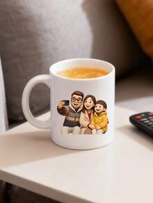 1/2/4pcs Personalized Photo Mugs [Hot Selling Gift] Photo Printed Mugs, Customized 2D Photo Mugs, Office Desk Mugs, Creative Coffee Cups, Creative Birthday/Anniversary/Valentine's Day Gifts - Multicolor - View 7