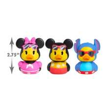 WSXC Disney Duckalooz Rubber Ducks - Bundle With 3 Duckalooz Featuring Mickey Minnie And Stitch Disney Bath Tub Toys For Boys Girls - 如圖 - 查看 2