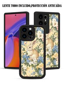 1 pieza Funda de teléfono con diseño de rayas verticales en tonos amarillos y turquesa, limones con flores y texto "la dolce vita" en estilo veraniego y fresco ideal para la temporada cálida y amantes del look mediterráneo TPU soft case, protección completa antideslizante y anti-caída, compatible con iPhone17 ProMax/16/15/14/13/12/11/Plus/Pro/ProMax, compatible con Galaxy A34/A35/A54/A55, Galaxy S20/S21/S22/S23/S24/S25 Ultra/Plus, compatible con Galaxy/Redmi/Honor/OPPO/ViVo - Negro - Ver 9