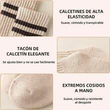 ¡Recomendado6 Pares Calcetines Térmicos de Invierno,Calcetines Lana de Invierno para Hombres y Mujer de Rizo Gruesos y Suaves,Calcetine retro casual Perfecto Tanto para Transpirable y antitranspirante¡Top de Temporada - B - Ver 7