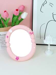 1pc Ins-Style Vanity Makeup Mirror, High-End Desktop Dressing Table Mirror For Home, Office, Bedroom, Student Dorm, Ideal Gift For Girls,Cheap,Stocking Stuffers,Makeup,Makeup Tools,Cheap Stuff,Gifts,Gifts For Women,Christmas Gifts