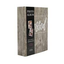 Grey Washed  Wood Photo Album Holds 208 4x6 Pictures Memories Scrapbook - 1 - View 2