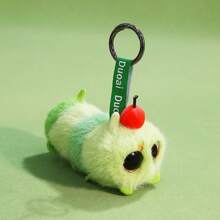 可爱毛绒昆虫玩偶钥匙扣，卡通蜜蜂、瓢虫、蜘蛛、毛毛虫玩偶，包包挂饰，节日及活动礼物