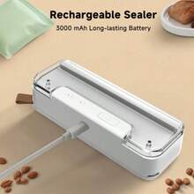 Mini Transparent Sealing Machine, Magnetic Small Household Sealing Device, Food And Snack Bag Opening And Sealing Machine. - Black - View 6