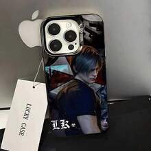 Funda de teléfono L-Leon Scott K-Kennedy para 17,16,15,14,13,12,11,Pro,Max,Plus, cubierta mate negra a prueba de golpes - z8 - Ver 9