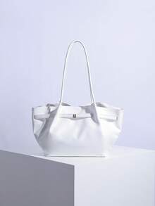 2025新款复古高端大容量手提包/单肩包 - 白色 - 查看 12