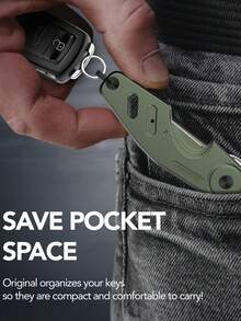 Aluminum Alloy Multifunctional Creative Key Holder Organizer Keychain Personalized Design For Men Small Wallet Mini Wallet