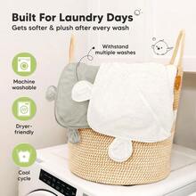 WSXC KeaBabies 2-Pack Hooded Baby Towels For Newborn - 30x30 Soft And Absorbent Viscose From Bamboo Baby Bath Towels With Hood For Infant Toddler Boys Girls Newborn Bath Essentials Graphite Petite - Than chì - Xem 5