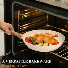 Pots And Pans Set Nonstick, White Granite Induction Kitchen Cookware Set, 10 Pcs Non Stick Cooking Set W/Frying Pans & Saucepans(PFOS, PFOA Free)