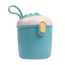 1pc 220/440ml Dinosaur Milk Powder Container, Large Capacity Portable Milk Powder Box, Cute Dinosaur Design, PP Material Milk Powder Box With Scoop