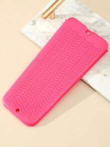 1 Set Silicone Heat Resistant Mat, Straightener Storage Bag, Cosmetic Organizer Bag, Straightener Travel Case, Suitable For Flat Iron, Curling Iron, Salon Tools, Travel Makeup Pouch, Makeup Brush Holder, Cosmetic Containers - Multicolor - View 13