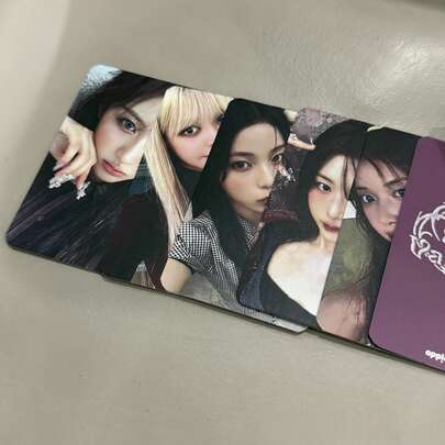 6pcs/Set Korean Girl Group Blue Valentine Album Photocard Special Edition, Matte Thick LOMO Cards, Ba E/Jiwoo/Sullyoon