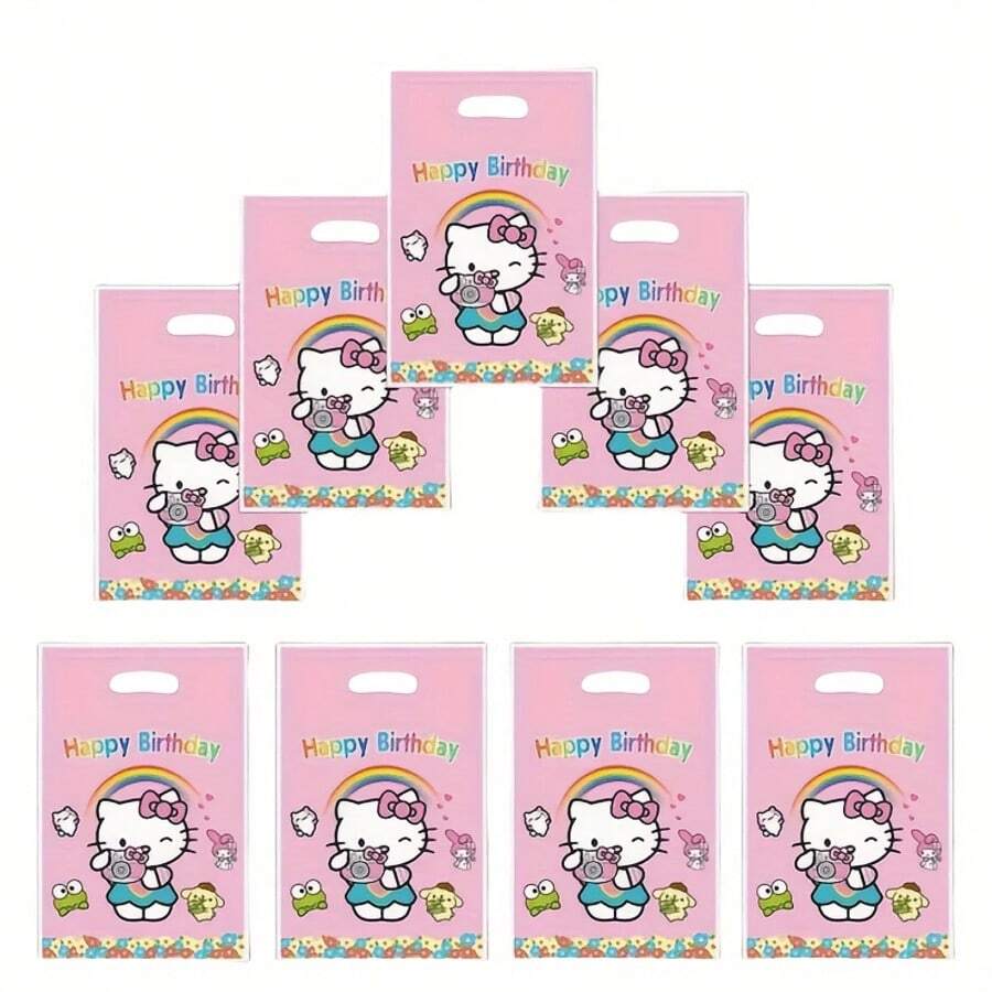 SANRIO 30/20/10个装生日派对礼品袋，糖果袋，礼品袋，可爱派对礼品包装，生日派对装饰，适用于婚礼、生日、家庭和朋友聚会，时尚个性化礼品袋 - 彩色 - 查看 1