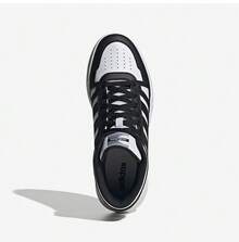 Adidas 男子新款LITEBALLER高筒運動休閒板鞋 - 黑與白 - 查看 5