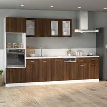 Cajonera vidaXL "Lyon", roble marrón, 40 x 46 x 81,5 cm, madera de ingeniería. - Marrón - Ver 3