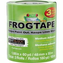 Multi - Surface Painter's Masking Tape, 48 Mmx 55 Meter, Green, 3 Rolls - 3 Rolls, 1.88" X 60 Yds + 3 Rolls, 1.88" X 60 Yds + Tape - View 1