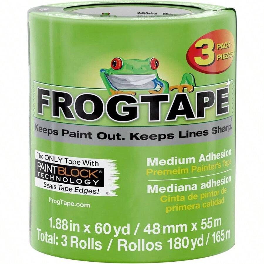 Multi - Surface Painter's Masking Tape, 48 Mmx 55 Meter, Green, 3 Rolls - 3 Rolls, 1.88" X 60 Yds + 3 Rolls, 1.88" X 60 Yds + Tape - View 1