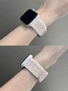 1条男女通用尼龙表带,兼容,尺寸包括42mm、38mm、40mm、41mm、44mm、45mm、46mm和49mm,时尚智能手表替换表带,适用于Series Ultra2、Ultra SE2、SE 11、10、9、8、7、6、5、4、3、2、1等型号,是返校学生的理想礼物 - 彩色 - 查看 8