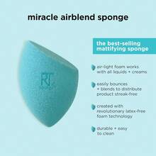 Miracle Airblend Sponge, Matte Makeup Blending Sponge, For Liquid, Cream, & Powder Products, Offers Medium To Full Coverage, Foundation Sponge, Latex-Free Foam, 1 Count - 奇蹟空氣混合海綿 - 查看 5
