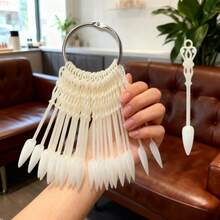 24pcs/Pack Natural Transparent Nail Polish Display Card, Gel Nail Practice Chart, Nail Art Display Tools - Multicolor - View 4