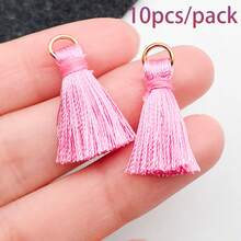 10/15pcs Colorful Mini Tassel Pendants! – DIY Craft Accessories For Ethereal Earrings, Bracelets & Dreamy Bag Charms