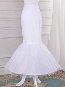 新娘衬裙，带裙撑，蓬松内衬裙摆，适用于婚纱、礼服、复古A字裙、舞会礼服衬裙，多层薄纱，适用于舞会、晚礼服、角色扮演、摄影 - 彩色 - 查看 10