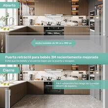 Puerta de  para niños, 300 * 86 cm, instalación sin taladrar.Adecuado para escaleras, cocina, puertas, pasillos, barreras de  para bebés - Giros - Ver 10